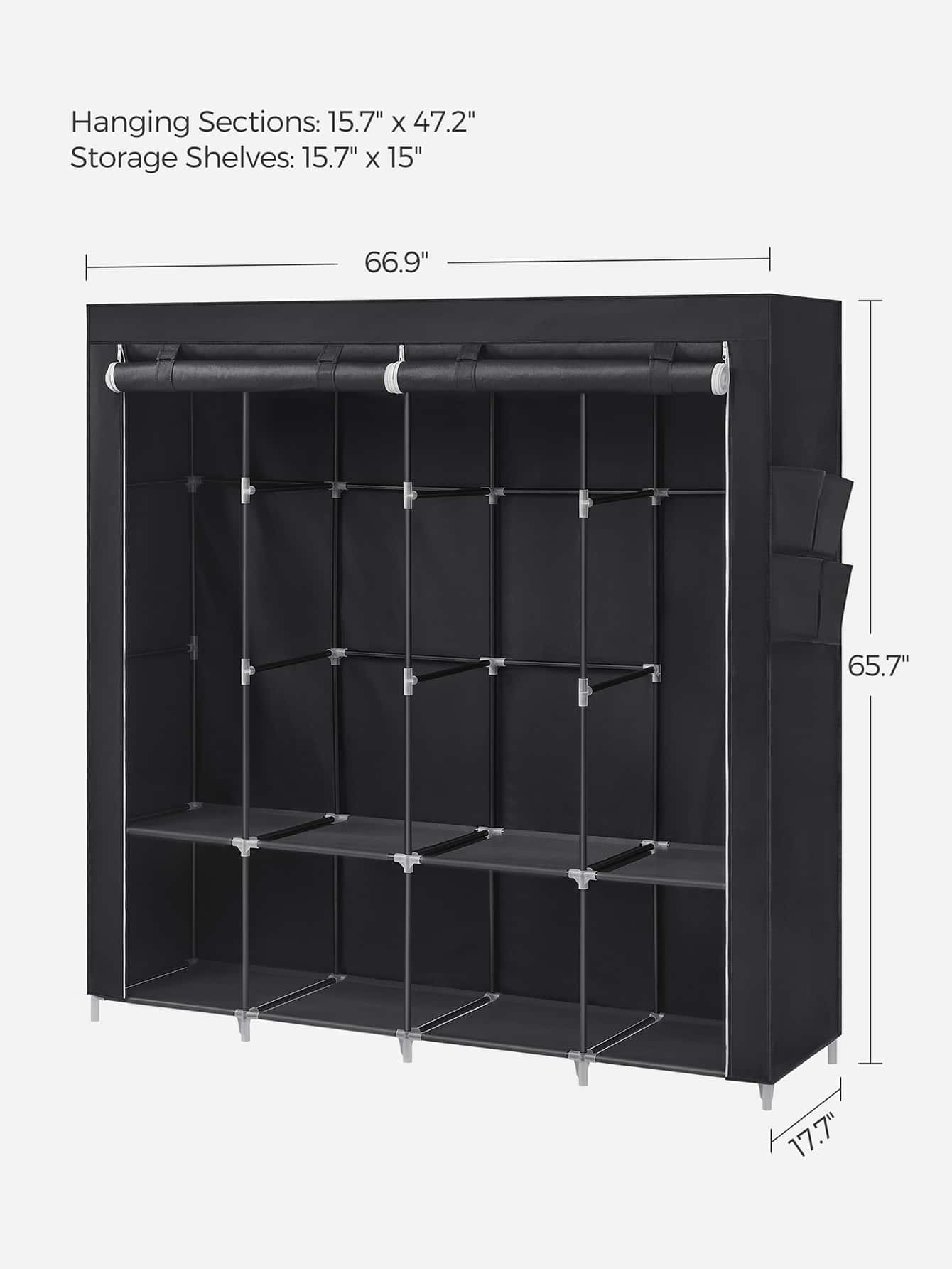 Portable Closet, Wardrobe Clos - Wardrobe Closet Portable Fabric Cover 评论和价格