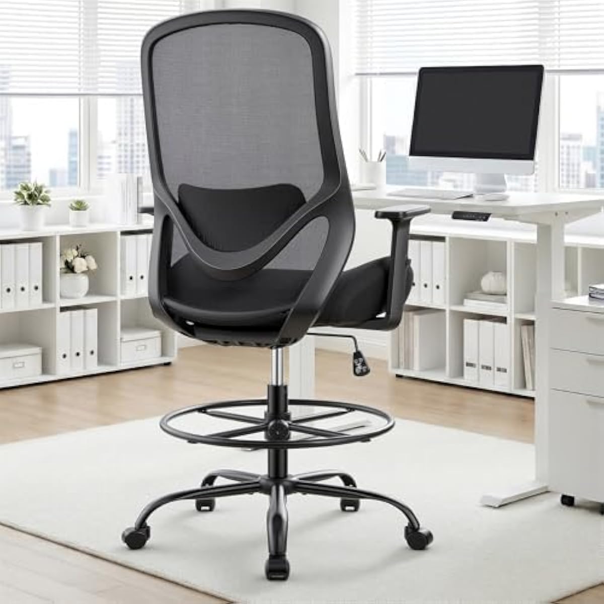 Ergonomic Tall Drafting Chair  - Chairs 评论和价格