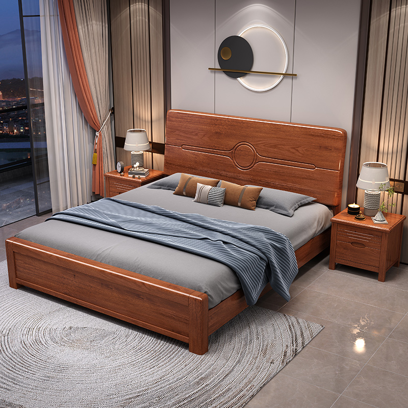 @￥Walnut Solid Wood Bed Simple - Gas Lift Storage Bed Hydraulic 评论和价格