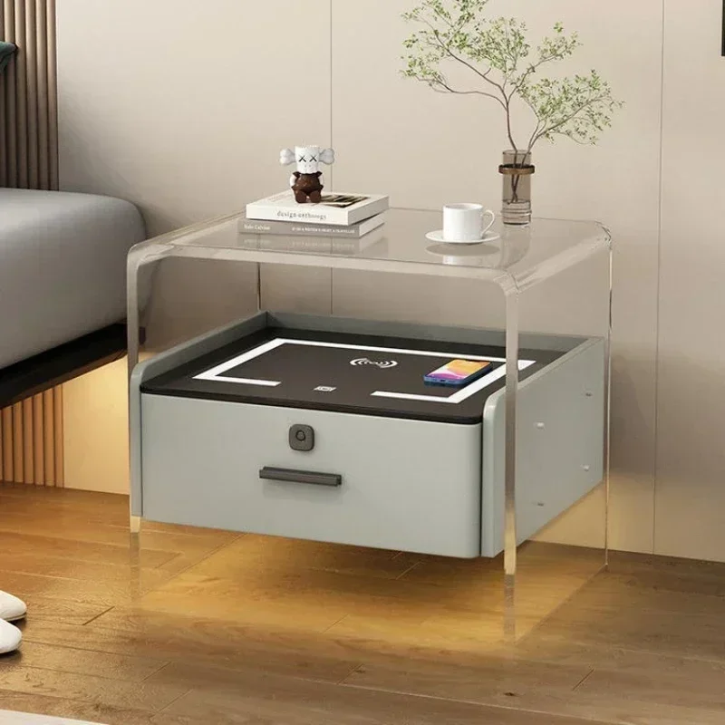 # Acrylic Bedside Tables Night - Floating Nightstand With Led Light 评论和价格