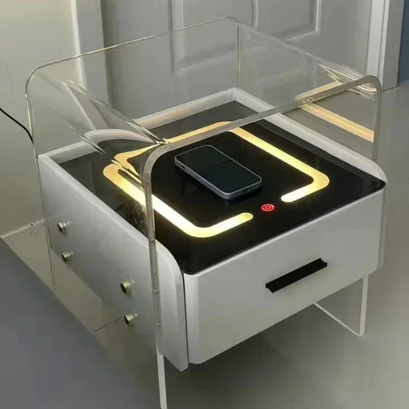 # Acrylic Bedside Tables Night - Floating Nightstand With Led Light 评论和价格