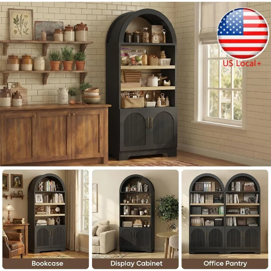 71 Tall Arched Kitchen Pantry  - Storage 评论和价格