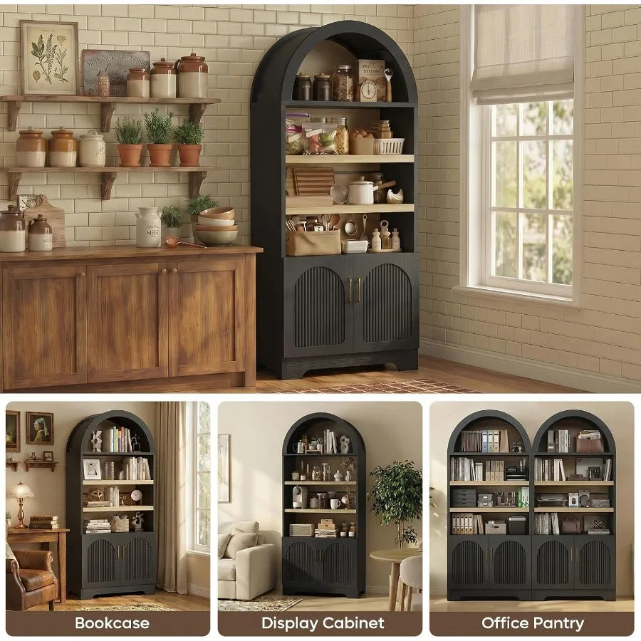 71 Tall Arched Kitchen Pantry  - Storage 评论和价格