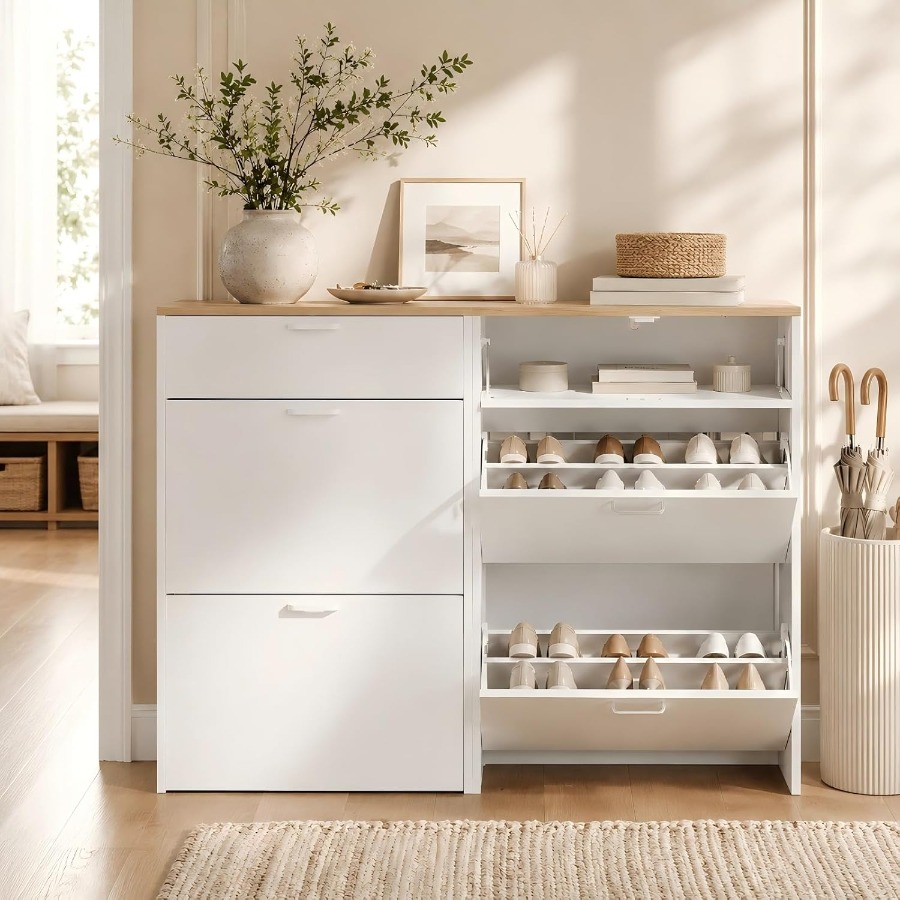 Shoe Cabinet Storage for Entry - Shoe Rack Cabinet Narrow Entryway 评论和价格
