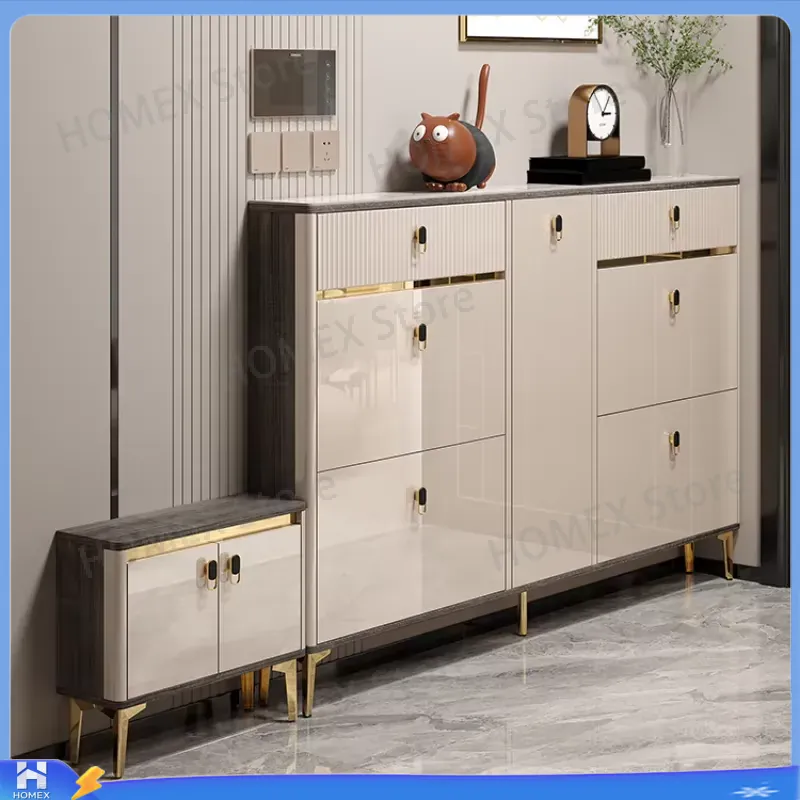 Waterproof Shoe Cabinet with S - Shoe Rack Cabinet Narrow Entryway 评论和价格