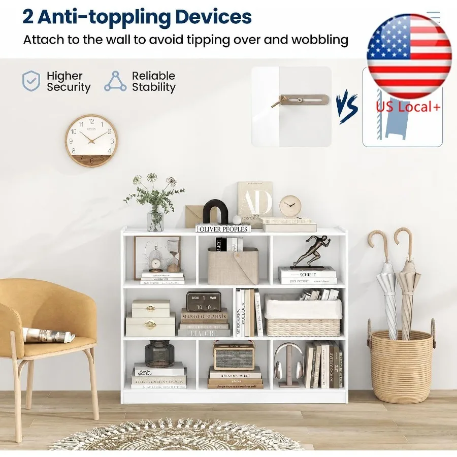 8-Cube Bookcase for living roo - Storage 评论和价格