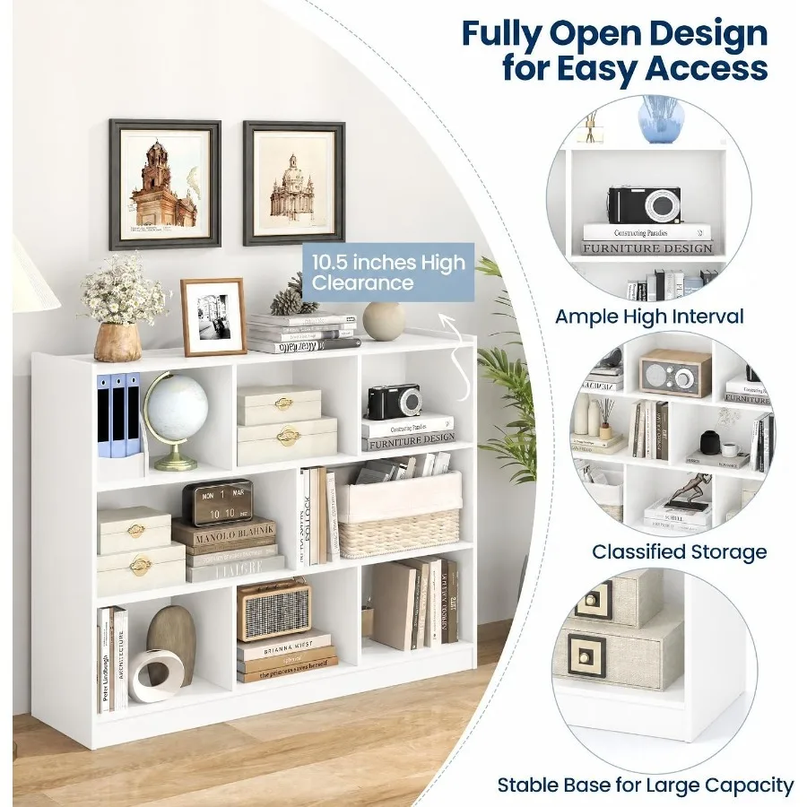 8-Cube Bookcase for living roo - Storage 评论和价格