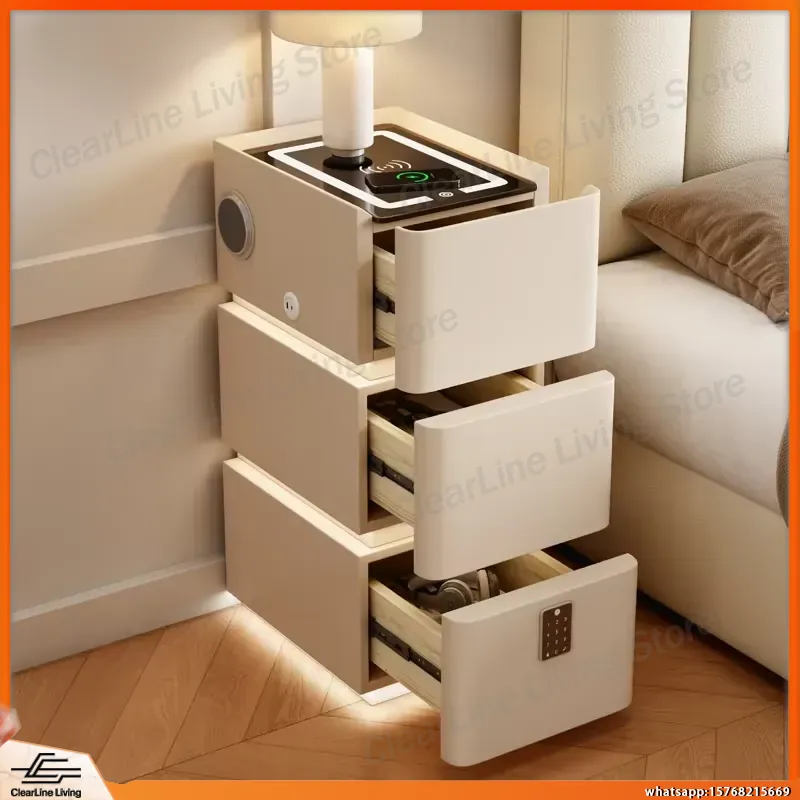 Ultra Narrow Floating Nightsta - Floating Nightstand With Led Light 评论和价格
