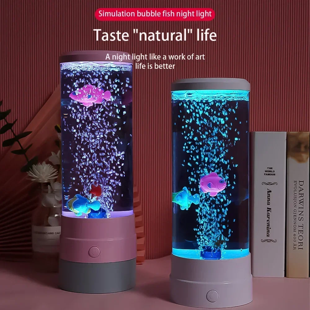 LED Fish Lamp Ambient Night Li - Floating Nightstand With Led Light 评论和价格