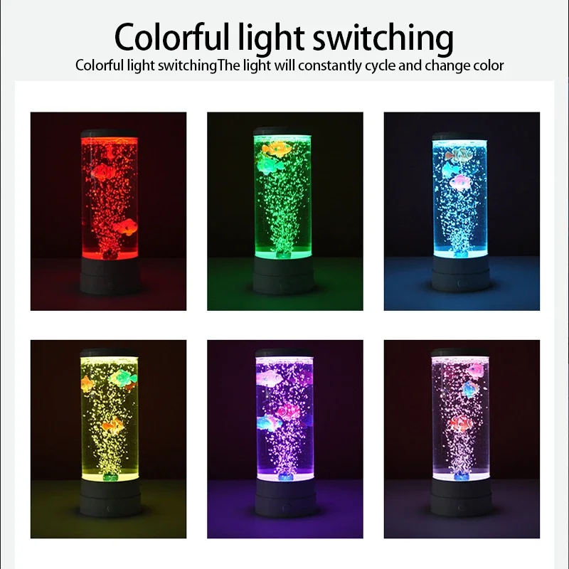 LED Fish Lamp Ambient Night Li - Floating Nightstand With Led Light 评论和价格